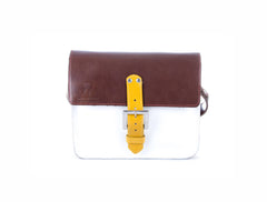 The Chalk Farm in Brown/White with Mango Accents