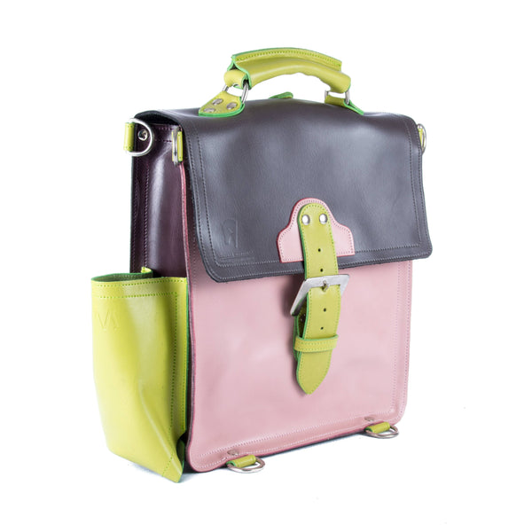 The Hawley in Grey/Baby Pink with Lime Accents