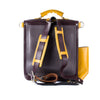 The Hawley in Aubergine/Brown with Mango/Grey Accents