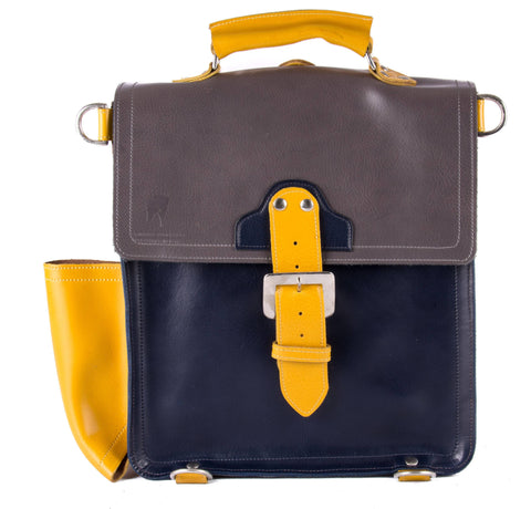 The Hawley in Grey/Navy with Mango Accents