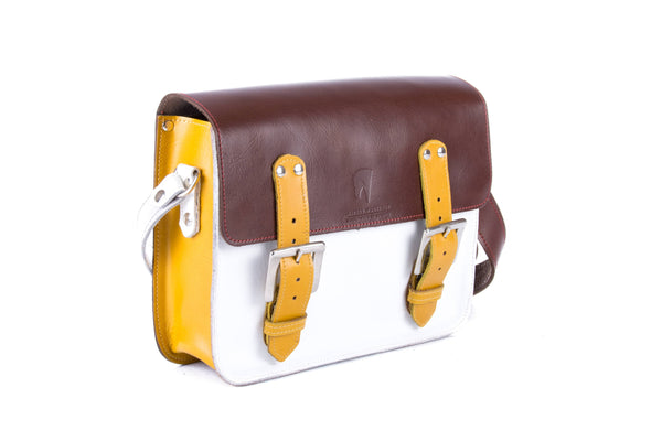 The Albert in Brown/White with Mango Accents