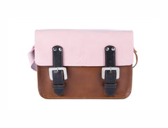 The Albert in Baby Pink/Tan with Chocolate Accents