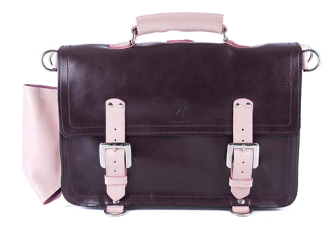 The Caledonian in Baby Pink and Aubergine