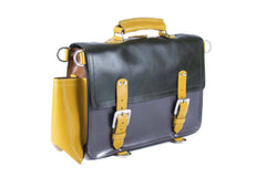The Caledonian in Dark Green/Grey with Mango Accents