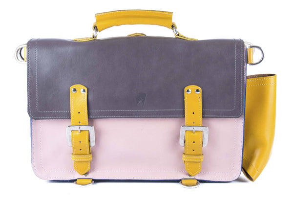 The Caledonian in Grey/Baby Pink with Mango Accents