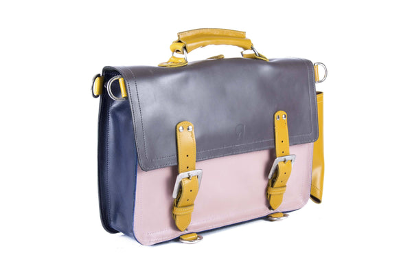 The Caledonian in Grey/Baby Pink with Mango Accents