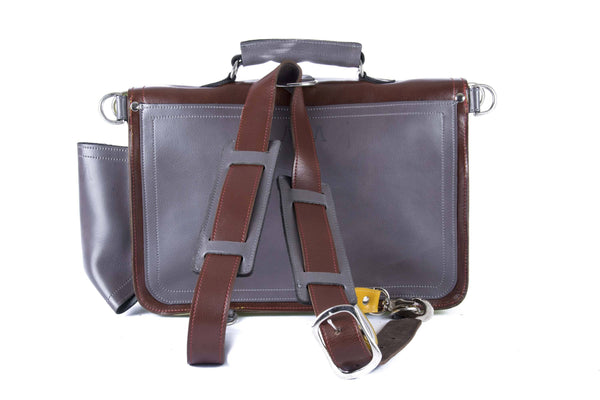 The Caledonian in Brown/Mango with Grey Accents