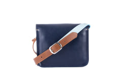 The Chalk Farm in Navy/Baby Blue with Tan Accents