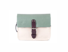The Chalk Farm in Sage/Off White with Aubergine Accents
