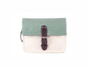 The Chalk Farm in Sage/Off White with Aubergine Accents