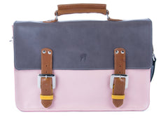 The Inverness in Grey/Baby Pink with Tan/Mango Accents