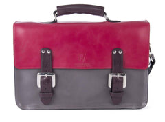 The Inverness in Hot Pink/Grey with Aubergine Accents