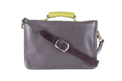 The Inverness in Grey/Aubergine with Lime Accents