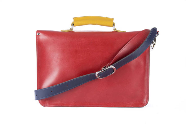 The Inverness in Red/Navy with Mango Accents