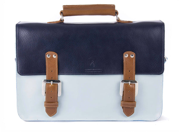 The Inverness in Navy/Baby Blue with Tan Accents