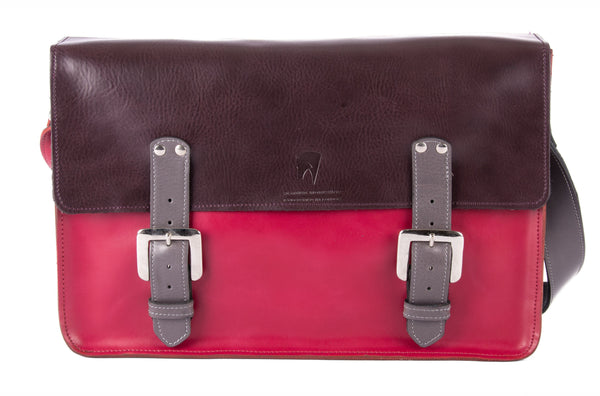 The Arlington in Aubergine/Hot Pink with Grey Accents
